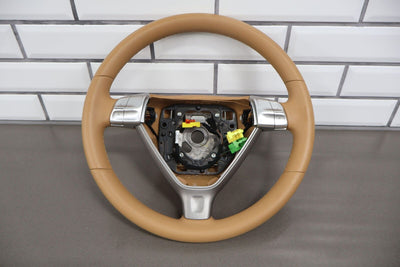 05-09 Porsche 911 997 Leather Steering Wheel (Sand Beige TD) OEM (Auto Trans)