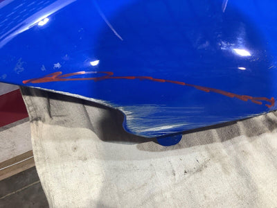 McLaren 570S Spider Right Upper Quarter Panel Trim (Vega Blue) Some Damage NOTES