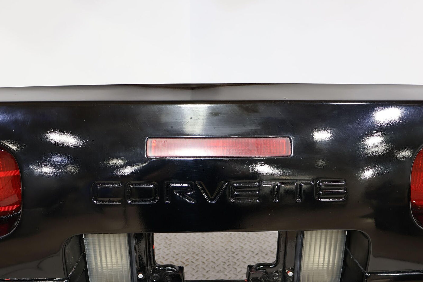 91-96 Chevy Corvette C4 Rear Bumper Cover W/ Lights (Black 41U) Poor Finish
