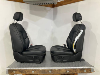 14-17 Maserati Ghibli Leather Power Seat Set Front&Rear (Black) Tested See Notes