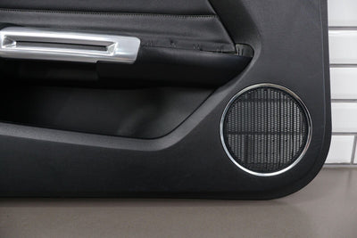 15-20 Ford Mustang GT Left Interior Door Trim Panel (Ebony 41/ Aluminum Trim)
