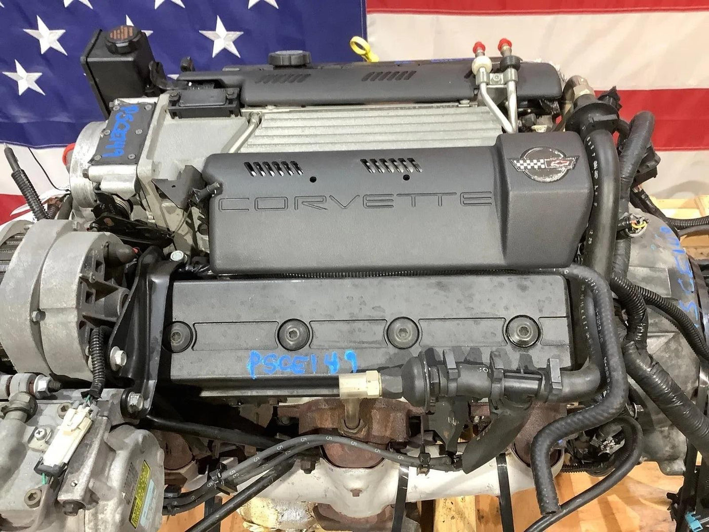 Chevy Corvette C4 LT1 5.7L V8 Engine W/6Speed ZF6 Trans Dropout Hot Rod Swap 63K