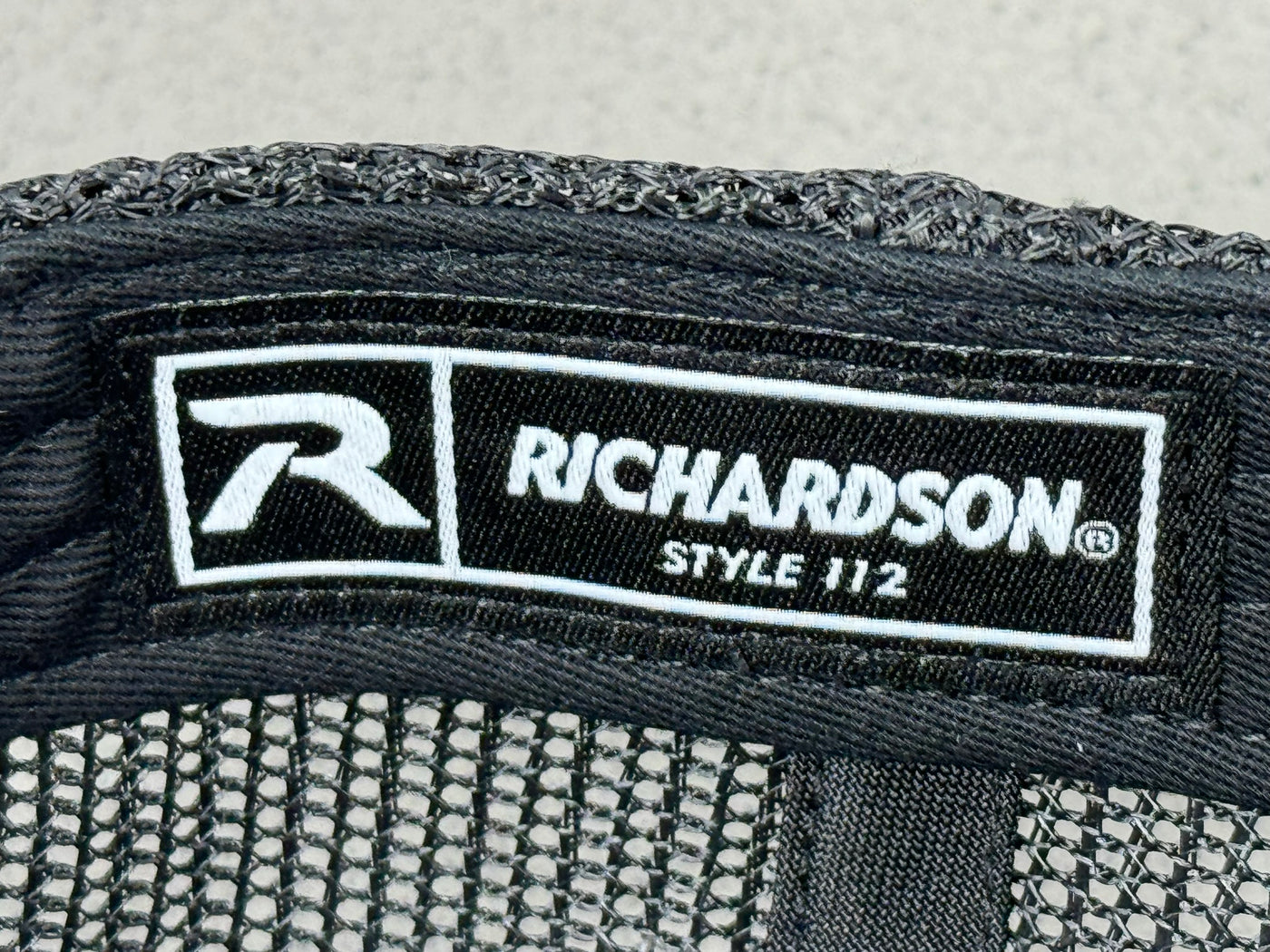 J&J All Black Embroidered Richardson 112 Trucker Adjustable Hat with Free Shipping
