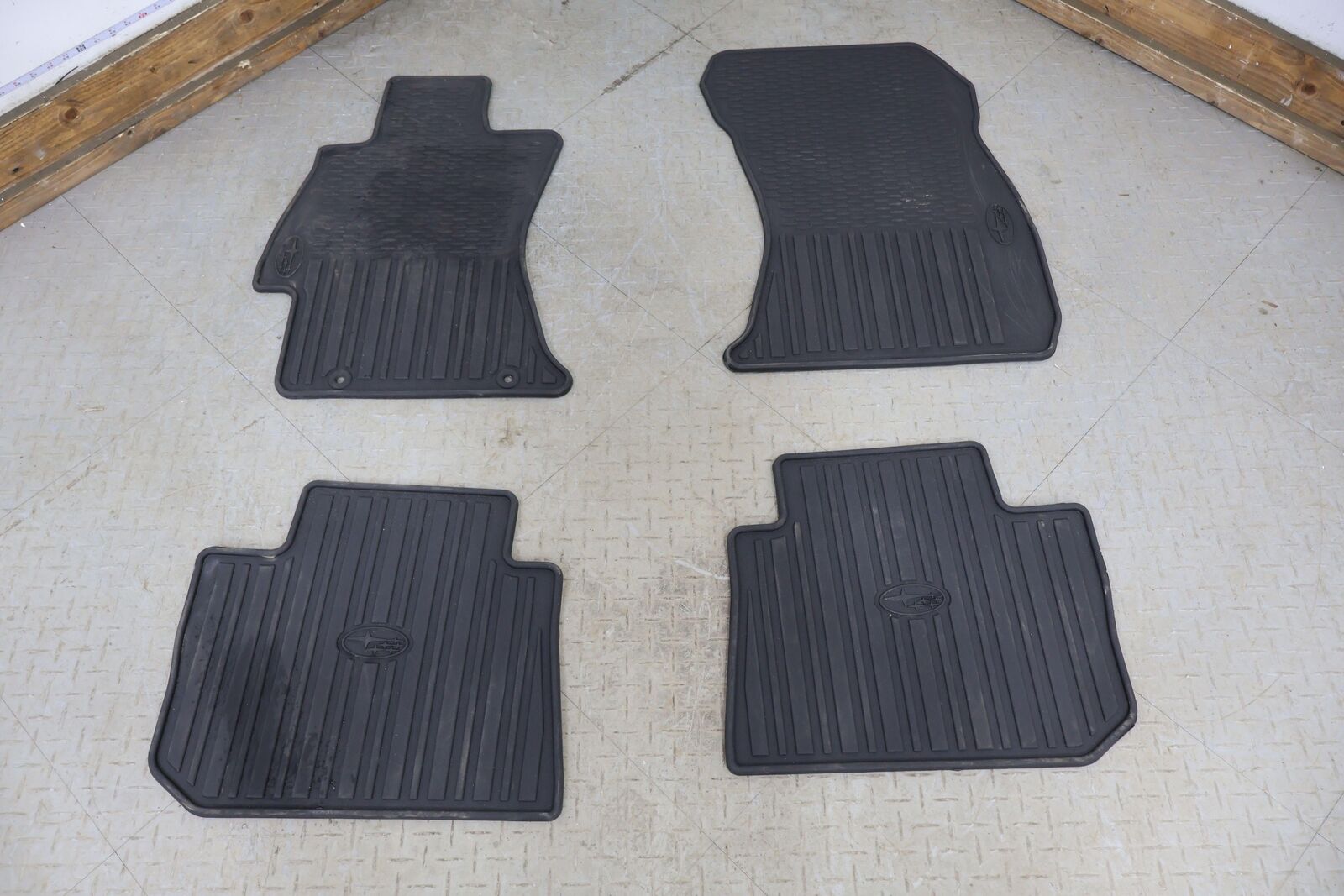 1521 Subaru WRX STI OEM All Weather Floors Mats Set of 4 (Black) J