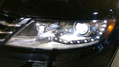 13-17 Volkswagen CC Left LH HID Headlight W/ LED Running Lights (Tested)