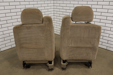 01-02 Chevrolet Silverado GMC Sierra 2500/3500 Crew Cab Cloth Seat Set Tan Bench