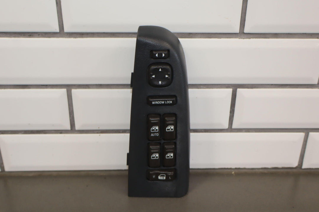 01 - 02 Chevy GMC 2500HD Crew Cab Driver Left LH Master Window Switch Graphite