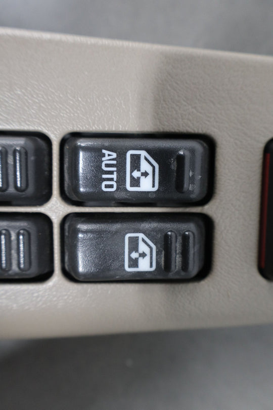 01 - 02 Chevy GMC 2500HD Driver Left LH Master Window Switch Tan 52D Bezel