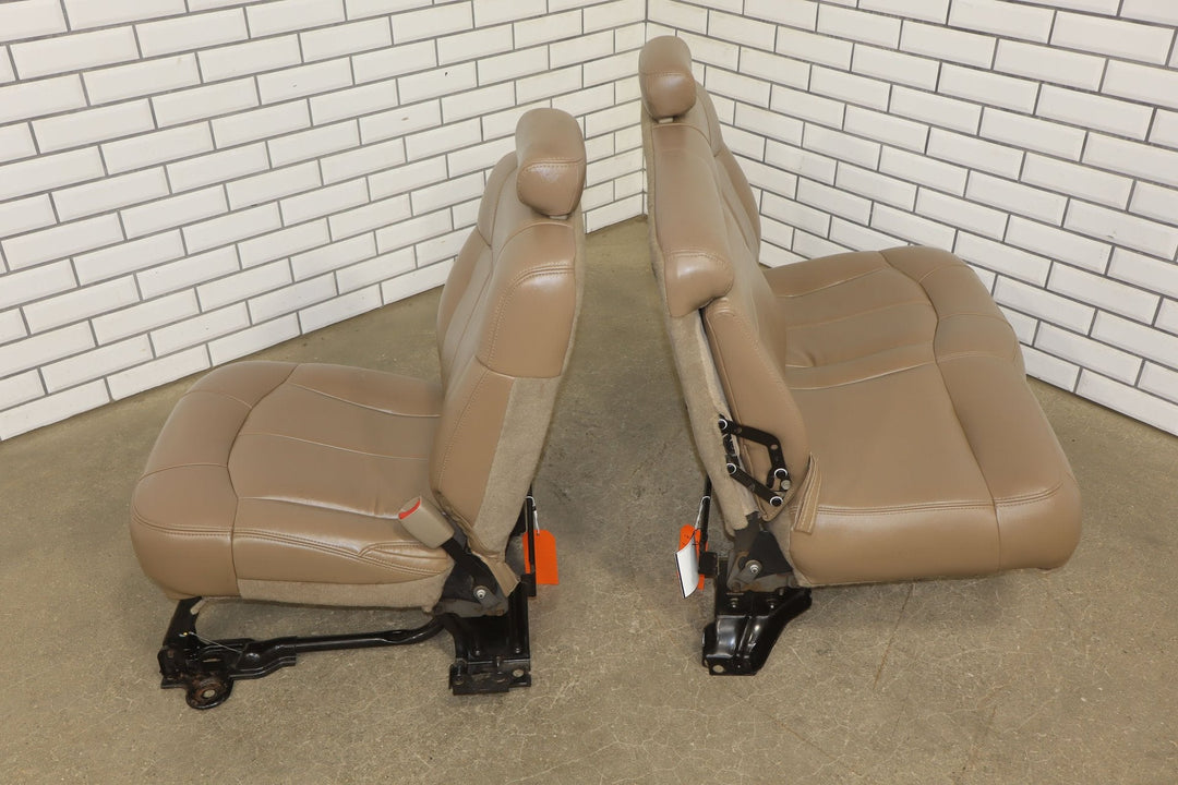 01 - 02 Chevy GMC 2500HD Leather Rear Seat (Crew Cab) Tan 522
