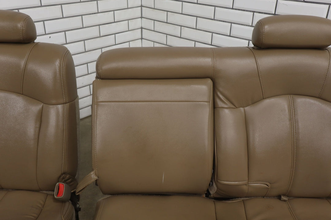 01 - 02 Chevy GMC 2500HD Leather Rear Seat (Crew Cab) Tan 522