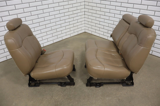 01 - 02 Chevy GMC 2500HD Leather Rear Seat (Crew Cab) Tan 522