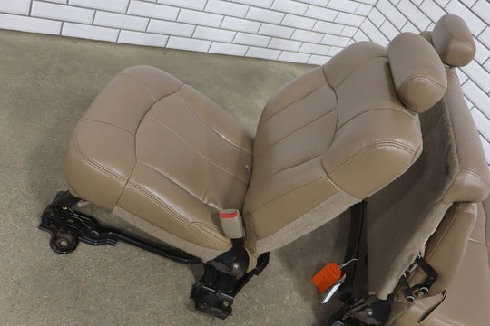 01 - 02 Chevy GMC 2500HD Leather Rear Seat (Crew Cab) Tan 522
