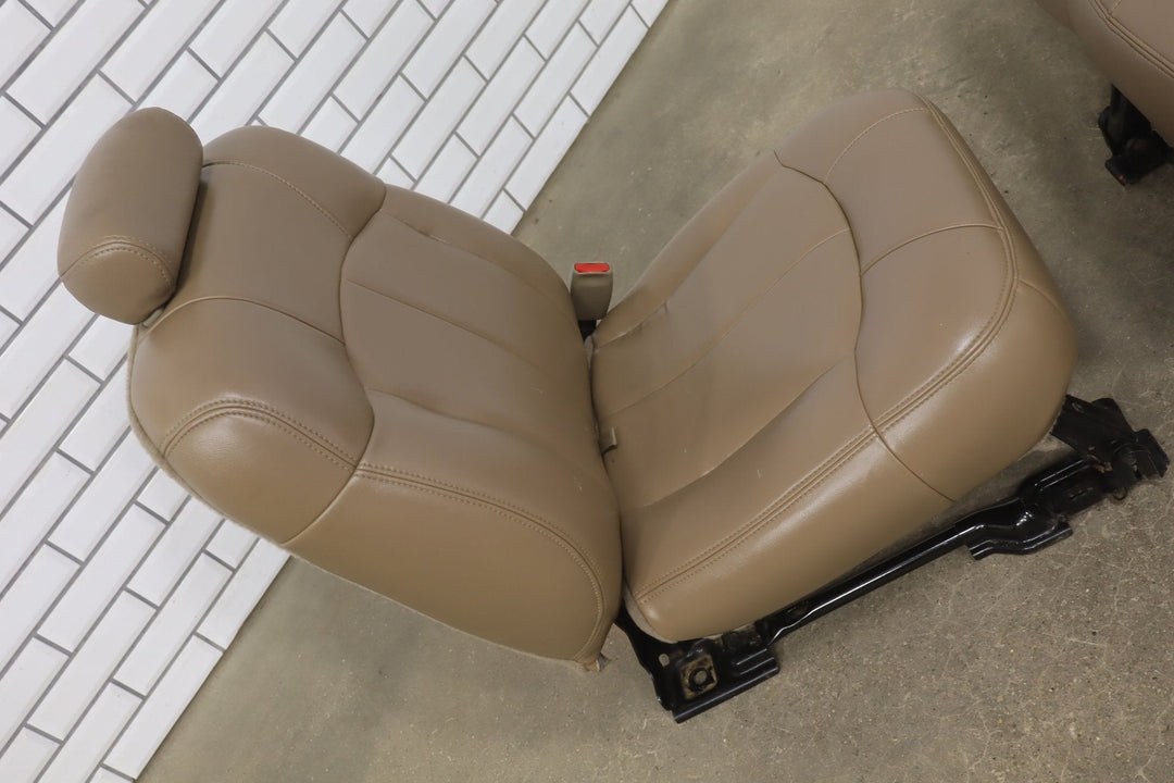 01 - 02 Chevy GMC 2500HD Leather Rear Seat (Crew Cab) Tan 522