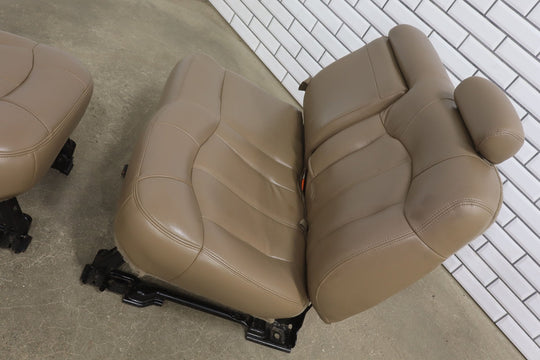 01 - 02 Chevy GMC 2500HD Leather Rear Seat (Crew Cab) Tan 522