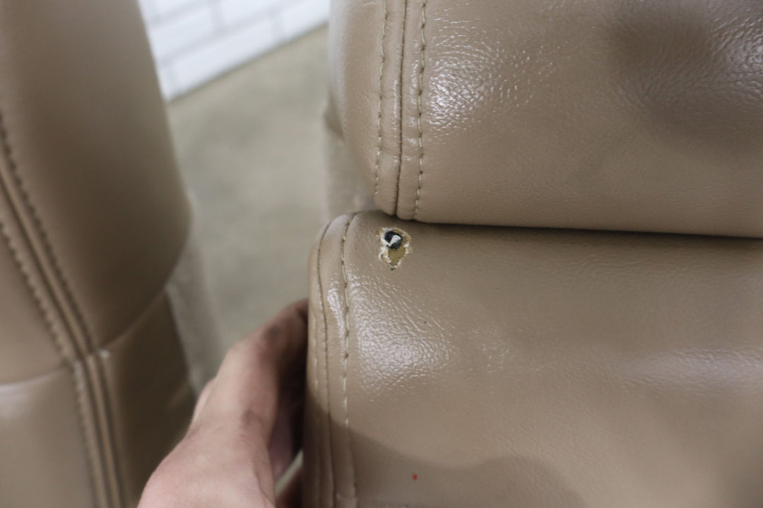 01 - 02 Chevy GMC 2500HD Leather Rear Seat (Crew Cab) Tan 522