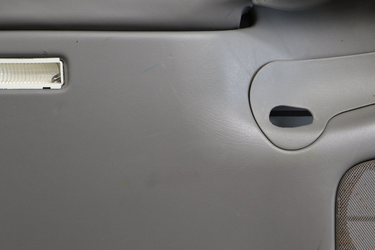 01-02 Chevy Silverado Crew Left Rear Door Panel Medium Gray 922