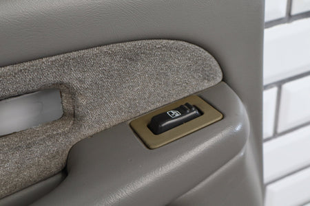 01-02 Chevy Silverado Crew Left Rear Door Panel Medium Gray 922