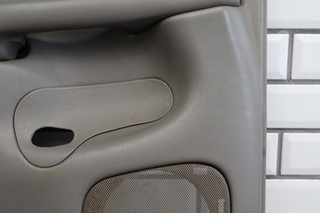 01-02 Chevy Silverado Crew Left Rear Door Panel Medium Gray 922