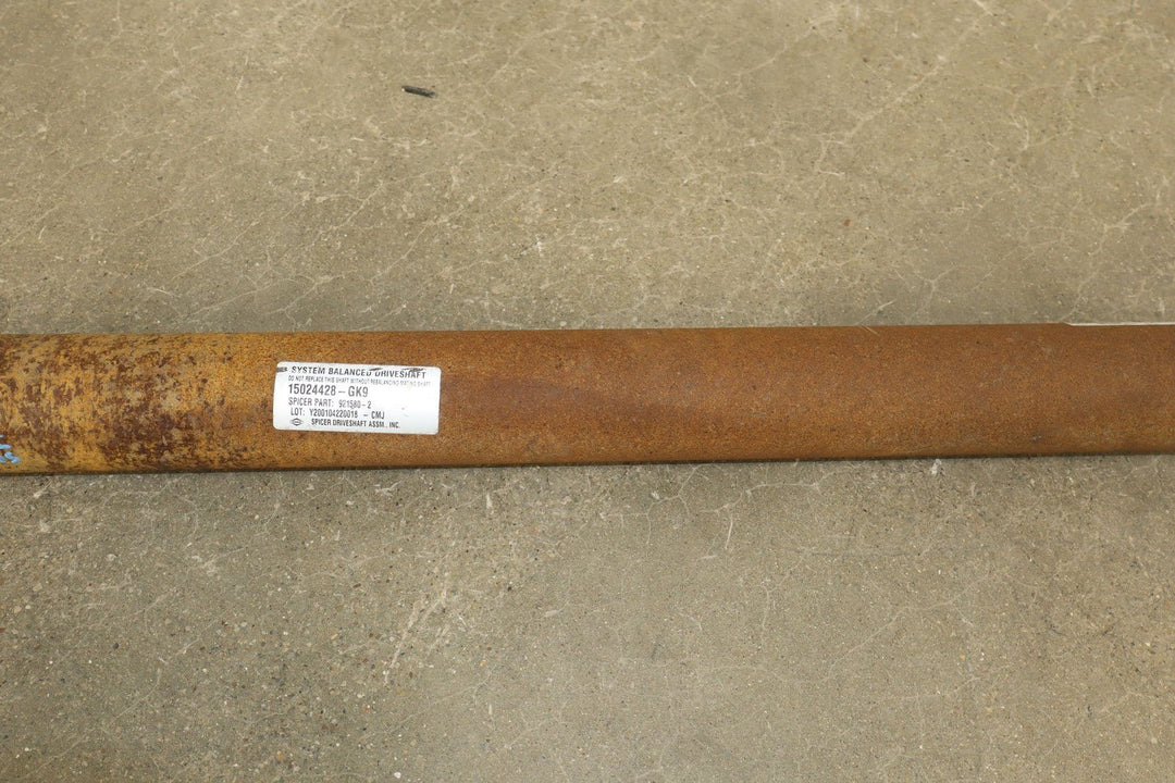 01 - 03 Chevy GMC 3500 Dually 2 Piece Rear Driveshaft (4x4 167' Wheelbase)