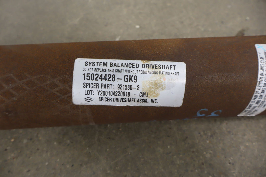 01 - 03 Chevy GMC 3500 Dually 2 Piece Rear Driveshaft (4x4 167' Wheelbase)