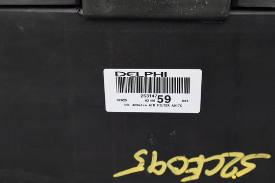 01 - 04 Corvette C5 5.7L Air Cleaner Intake Tube Box Base Lid Straps *No MAF*