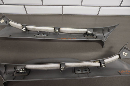 01 - 05 Ford Excursion / Super Duty Interior A Pillar Trims Pair Medium Flint 3E
