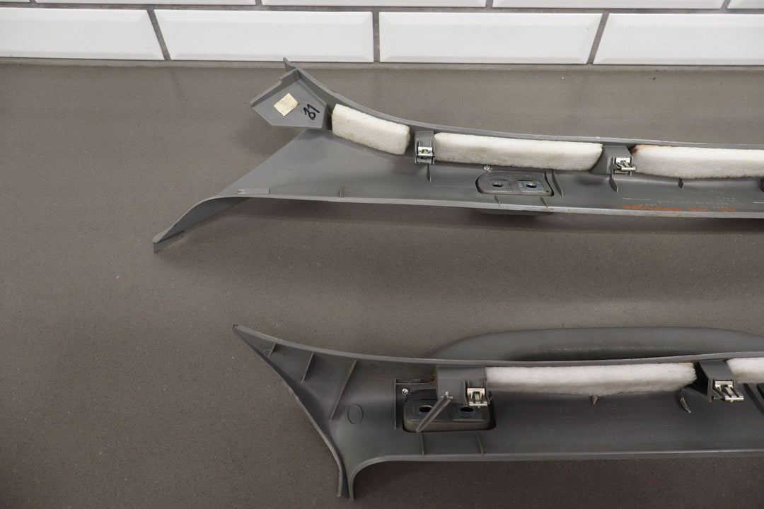 01 - 05 Ford Excursion / Super Duty Interior A Pillar Trims Pair Medium Flint 3E