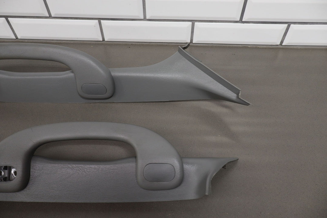 01 - 05 Ford Excursion / Super Duty Interior A Pillar Trims Pair Medium Flint 3E