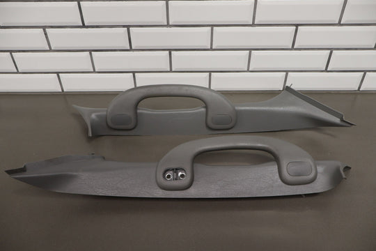 01 - 05 Ford Excursion / Super Duty Interior A Pillar Trims Pair Medium Flint 3E