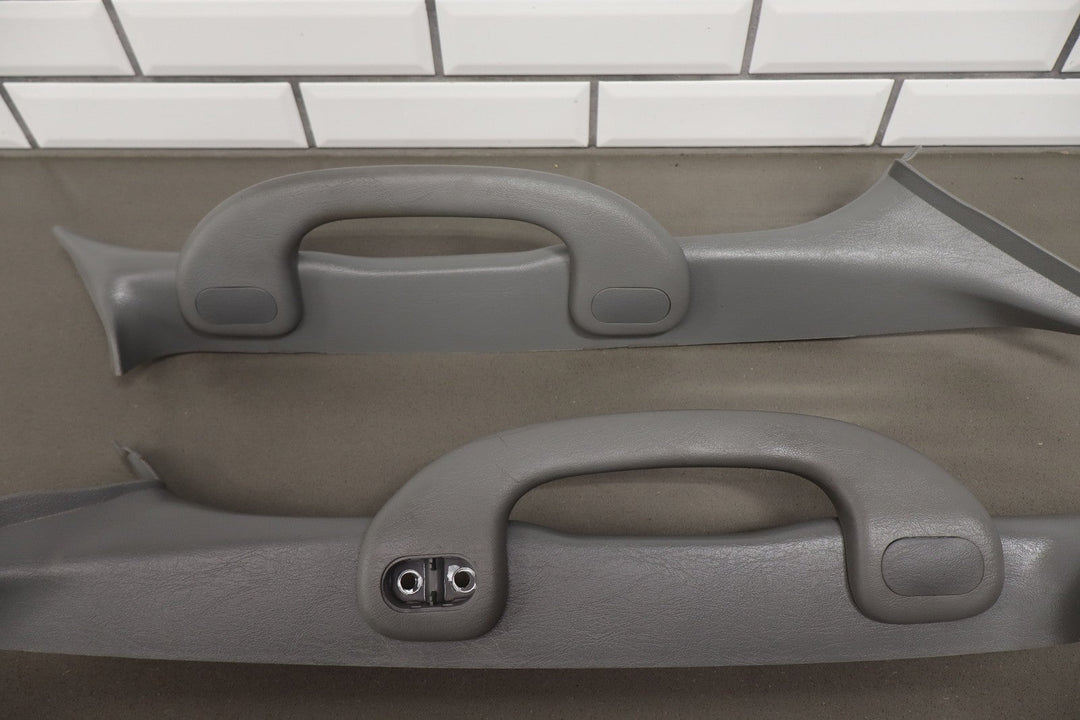01 - 05 Ford Excursion / Super Duty Interior A Pillar Trims Pair Medium Flint 3E