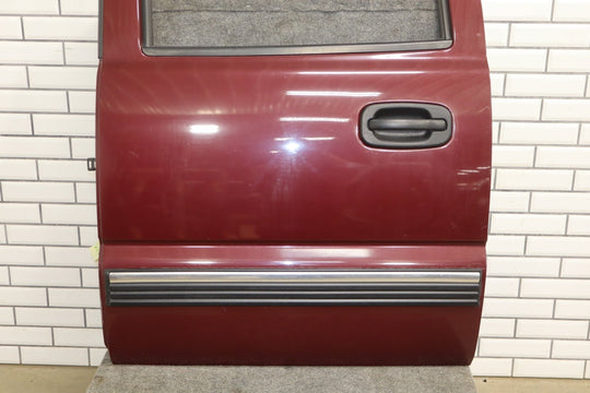 01 - 07 Chevy GMC Silverado Sierra Suburban Left Rear Door Dark Carmine Red 51