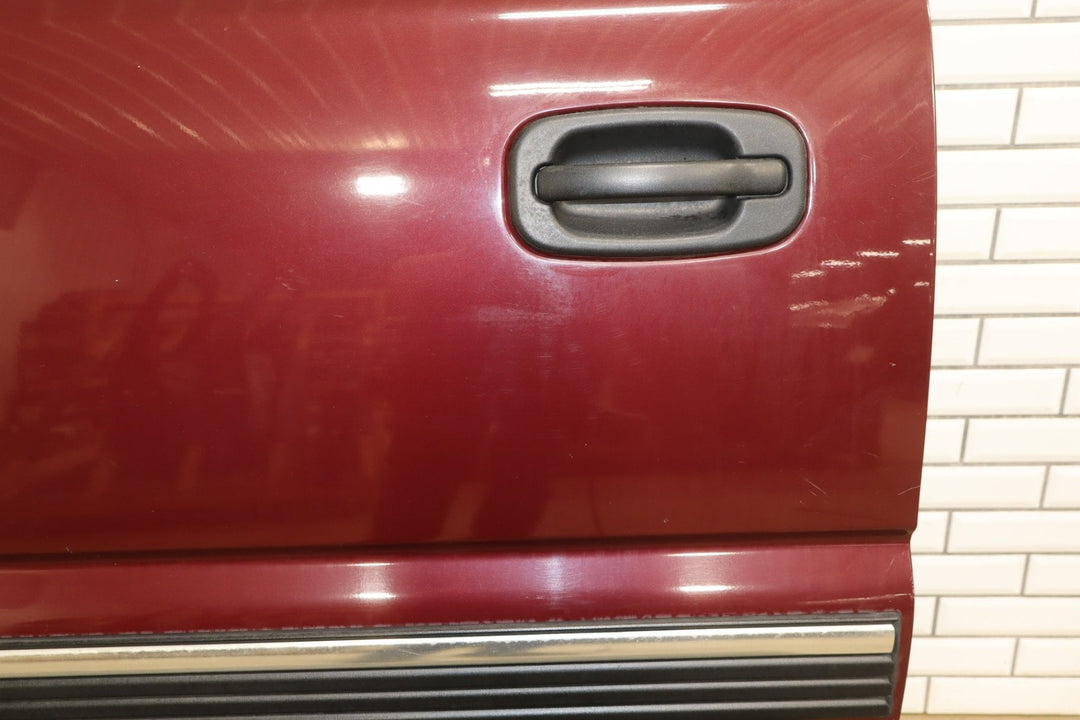 01 - 07 Chevy GMC Silverado Sierra Suburban Left Rear Door Dark Carmine Red 51