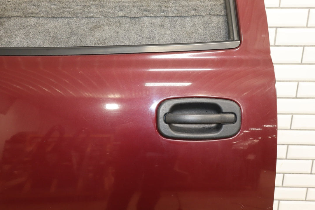 01 - 07 Chevy GMC Silverado Sierra Suburban Left Rear Door Dark Carmine Red 51