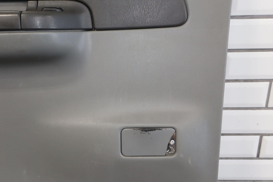 02 - 04 Ford F250 F350 Crew Cab Left Rear Interior Door Panel Medium Flint 3E