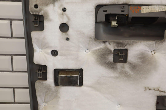 02 - 04 Ford F250 F350 Crew Cab Left Rear Interior Door Panel Medium Flint 3E