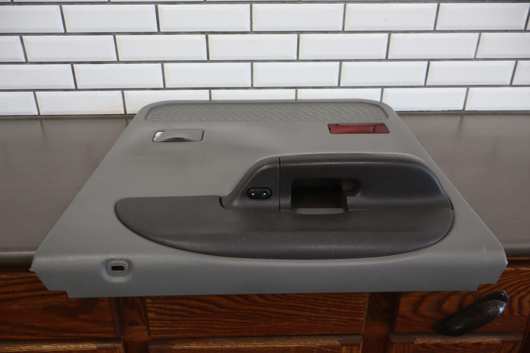 02 - 04 Ford F250 F350 Crew Cab Left Rear Interior Door Panel Medium Flint 3E