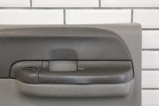 02 - 04 Ford F250 F350 Crew Cab Right Rear Interior Door Panel Medium Flint 3E