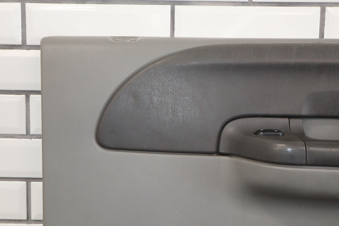 02 - 04 Ford F250 F350 Crew Cab Right Rear Interior Door Panel Medium Flint 3E