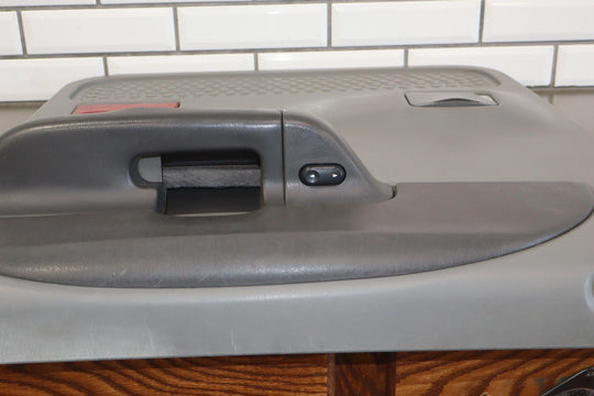 02 - 04 Ford F250 F350 Crew Cab Right Rear Interior Door Panel Medium Flint 3E