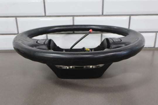 02 - 04 Ford F250 Super Duty Black Vinyl Steering Wheel with Cruise Control