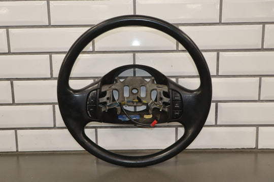 02 - 04 Ford F250 Super Duty Black Vinyl Steering Wheel with Cruise Control