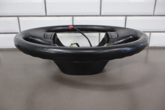 02 - 04 Ford F250 Super Duty Black Vinyl Steering Wheel with Cruise Control