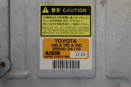 02-05 Lexus SC430 Z40 ABS TRC VSC Module 89540-24170