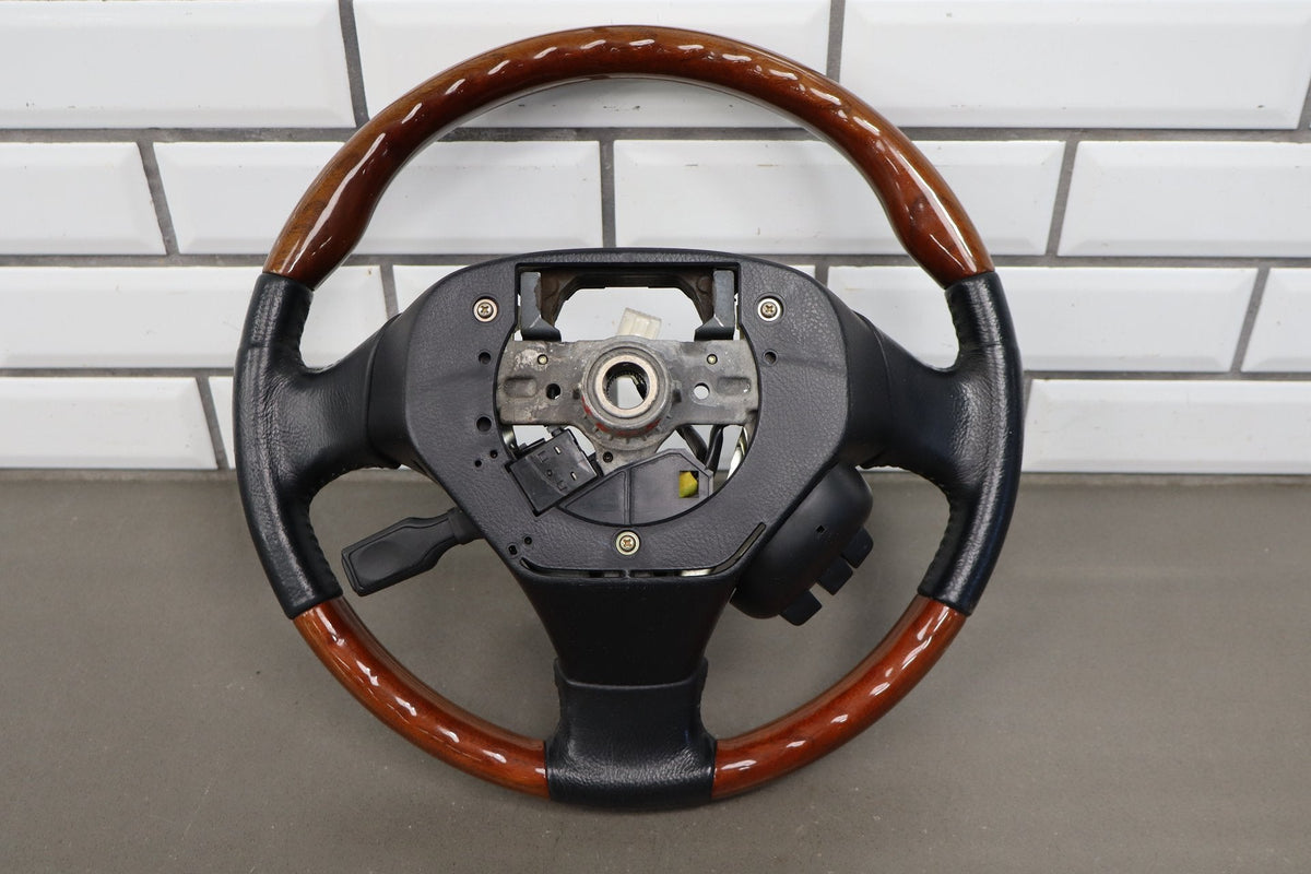 02-05 Lexus SC430 Z40 Leather Wood Steering Wheel