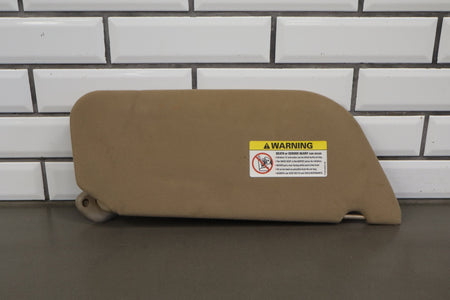 02-07 Ford F350 Super Duty Sun Visor Pair Medium Parchment Illuminated