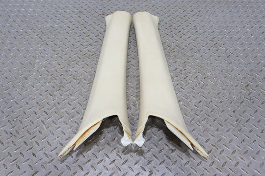 02 - 10 Lexus SC430 Pair LH & RH A - Pillar Trim Panels (Ecru LA00) See Notes