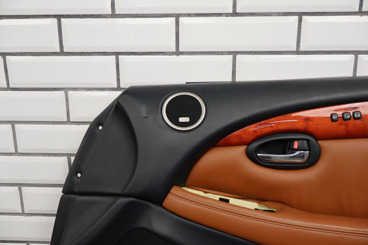 02-10 Lexus SC430 Z40 Right Door Panel Saddle 21 (No Switch)