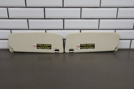 02-10 Lexus SC430 Z40 Sun Visor Pair Saddle 21 Illuminated