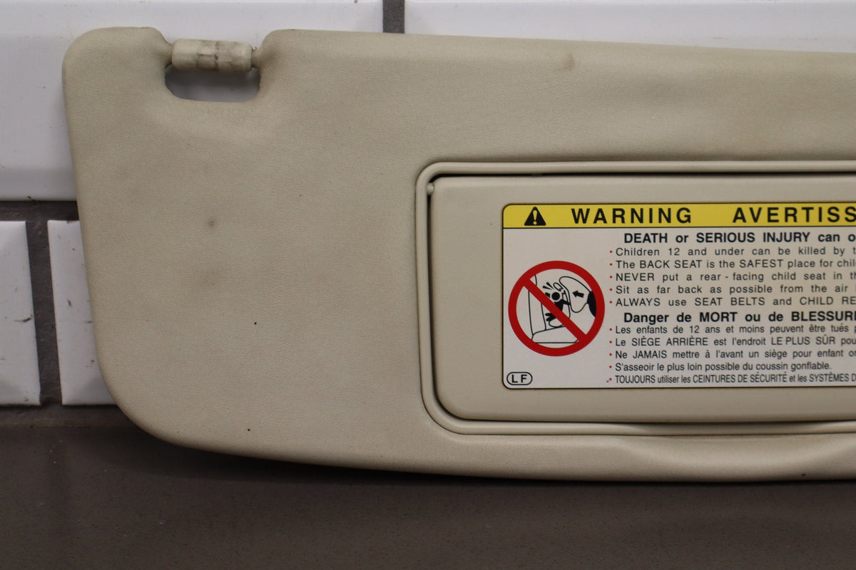 02-10 Lexus SC430 Z40 Sun Visor Pair Saddle 21 Illuminated