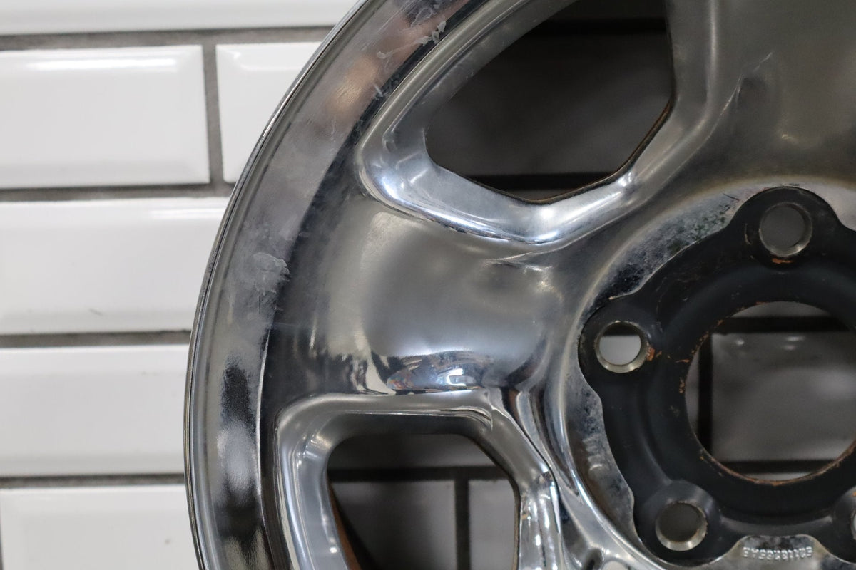 02-12 Ram 1500 17x8 Chrome Clad Steel Wheel LH Rear (No Tire)